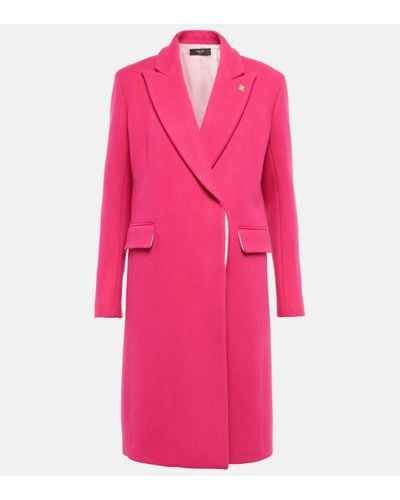 Amiri Wool-blend Coat - Pink