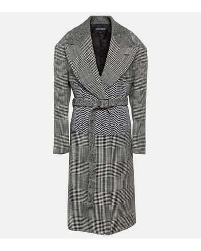 Tom Ford Virgin Wool Coat - Grey