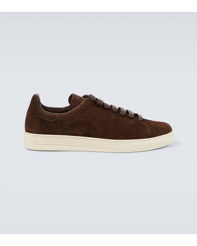 Tom Ford Warwick Suede Trainers - Brown