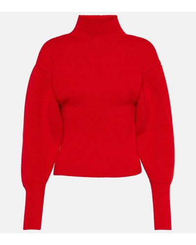 Ferragamo Pull en laine et cachemire - Rouge