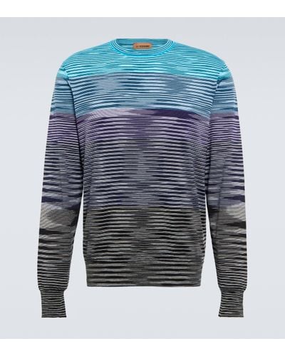 Missoni Space-dyed Cotton Sweatshirt - Blue