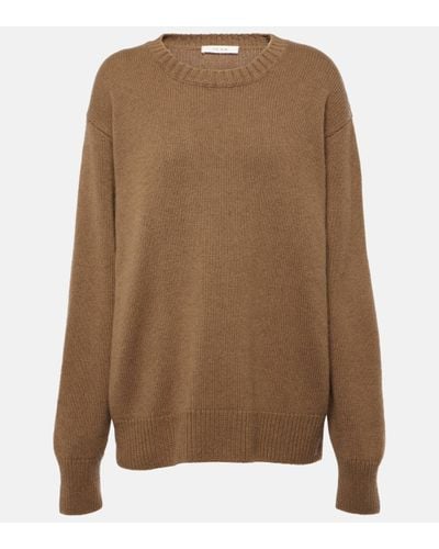 The Row Fiji Cashmere Jumper - Brown