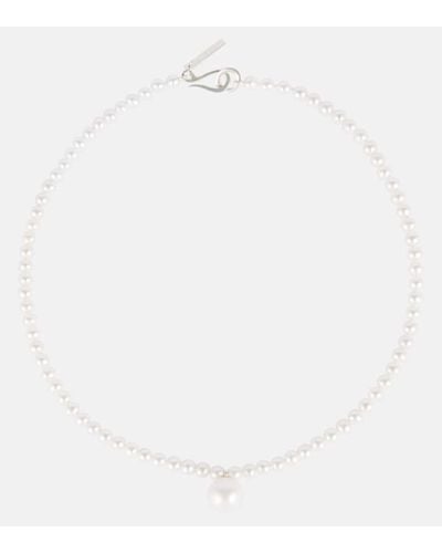 Sophie Buhai Choker Classique in argento sterling con perle d'acqua dolce - Bianco