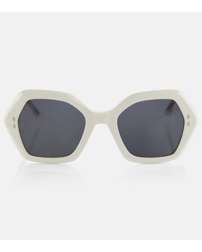 Isabel Marant Ely Hexagonal Sunglasses - Gray