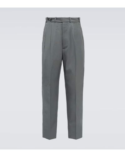 Maison Margiela Virgin Wool Gabardine Pants - Gray