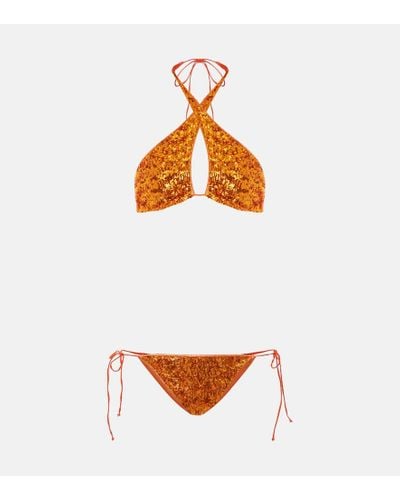 Oséree Bikini Pailettes - Orange