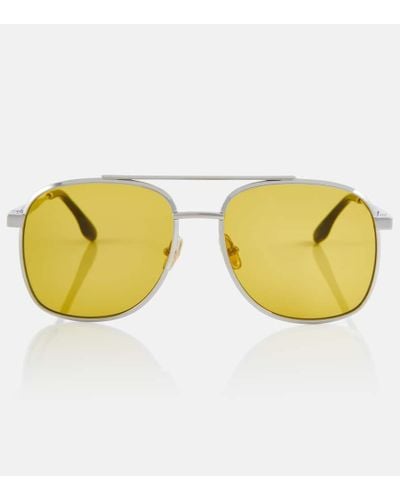 Victoria Beckham Aviator Sunglasses - Yellow