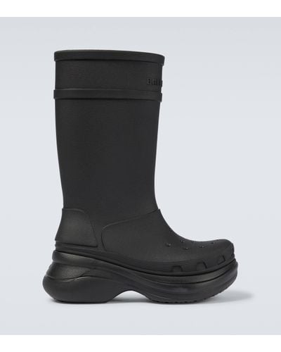 Balenciaga X Crocs Chunky Rain Boots - Black