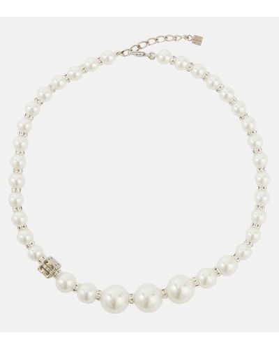 Givenchy Collana con perle bijoux e Swarovski® - Bianco