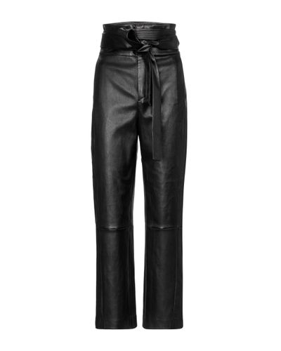Stouls Katousha Belted Leather Trousers - Multicolour