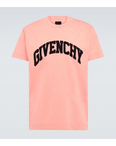 Givenchy Logo-print Cotton T-shirt - Pink