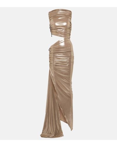 Maticevski Extreme Drape Ruched Gown - Natural