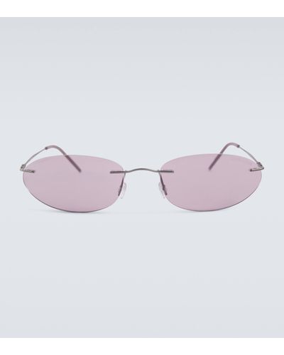 Giorgio Armani Oval Sunglasses - Pink