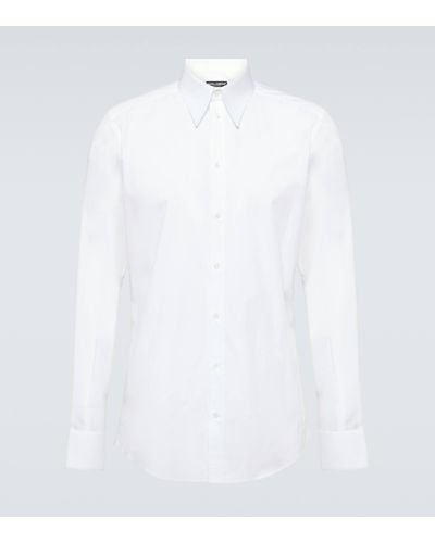 Dolce & Gabbana Cotton Oxford Shirt - White