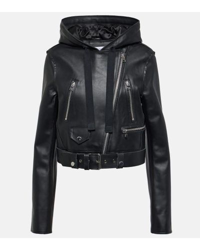 JW Anderson Chaqueta de piel - Negro