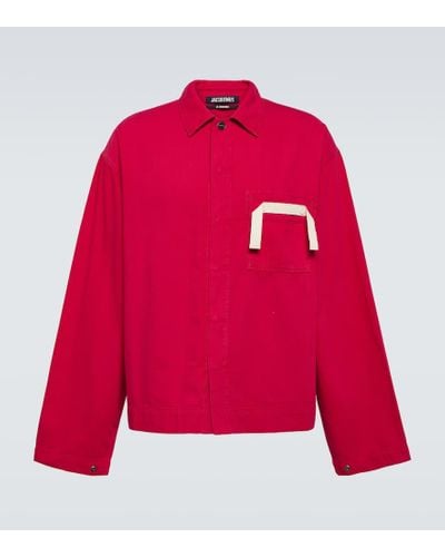Jacquemus La Chemise De Nimes Denim Shirt - Red