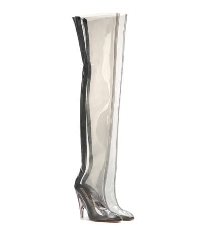 Yeezy Tubular Clear Over-the-knee Boots (season 4) - White