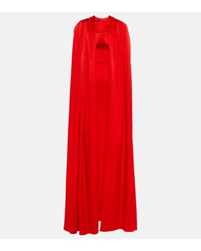 Alex Perry Banks Crepe Gown - Red