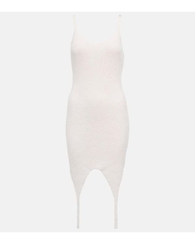 Balmain Minikleid aus Rippstrick - Mehrfarbig