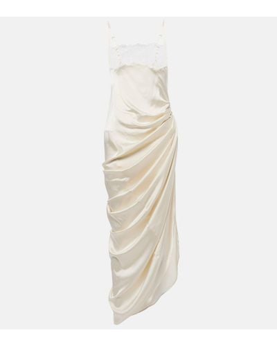 Jacquemus La Saudade Longue Brodée Dress - White