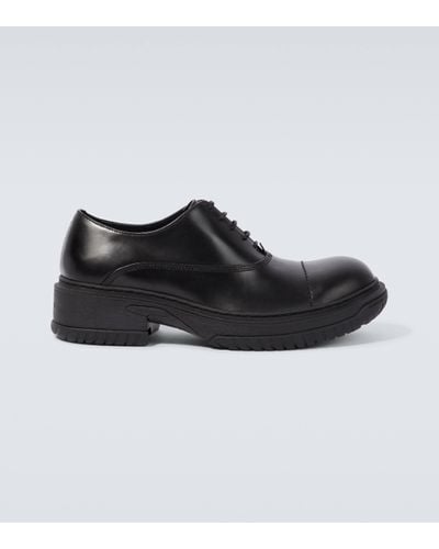 Lanvin Leather Derby Shoes - Black