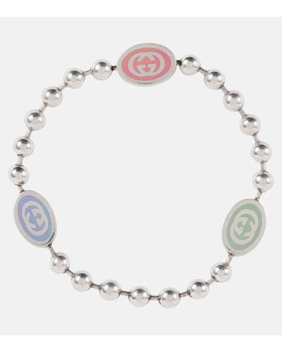 Gucci Armband aus Sterlingsilber mit Emaille - Mettallic