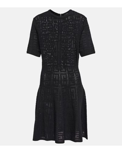 Givenchy 4g Jacquard Minidress - Black