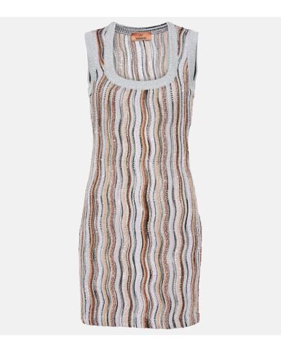 Missoni Vestido corto en zigzag - Multicolor