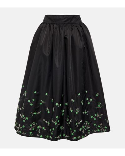 Ganni Beaded Midi Skirt - Black