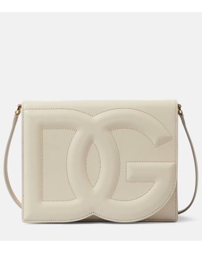 Dolce & Gabbana Bolso cruzado DG Small de piel - Neutro