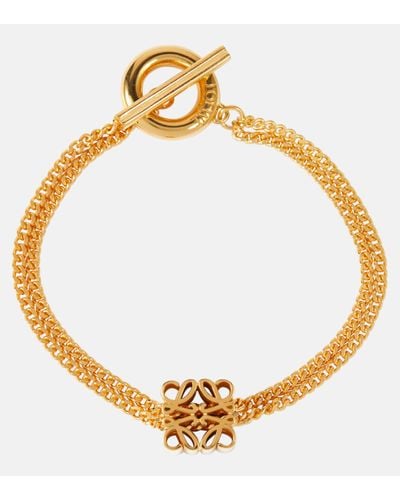 Loewe Anagram Chain-link Bracelet - Metallic