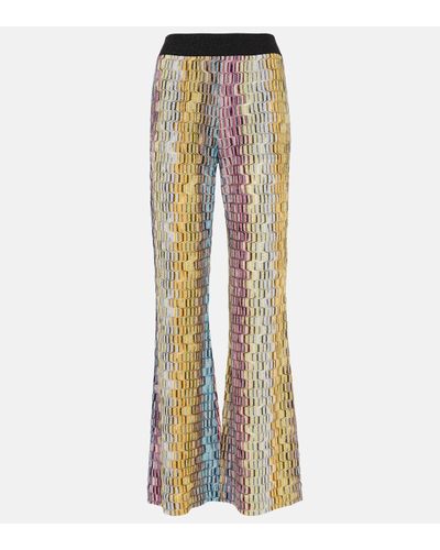 Missoni Pantalon bootcut en lame - Multicolore