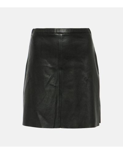 Stouls Minifalda Lucie de piel - Negro