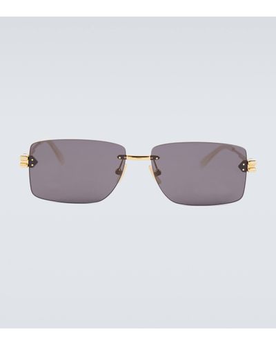 Bottega Veneta Metal Sunglasses - Brown