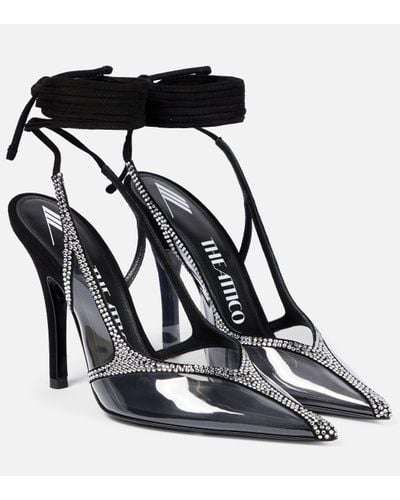 The Attico Venus Crystal-embellished Court Shoes - Black