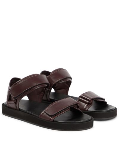 The Row Hook-and-loop Ii Leather Sandals - Multicolor