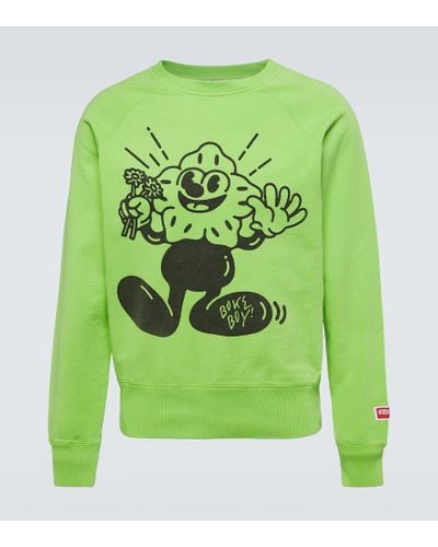KENZO Sweatshirt Boke Boy aus Baumwolle - Grün