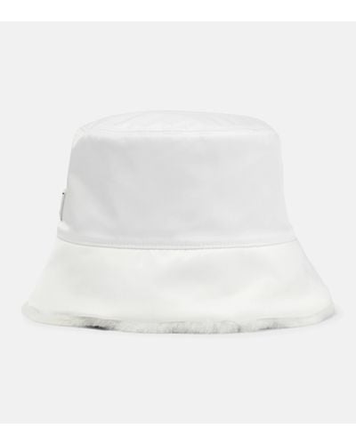 Prada Chapeau bob en Re-Nylon - Blanc