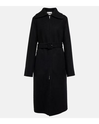 Jil Sander Wool-blend Coat - Black