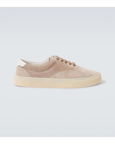 Brunello Cucinelli Suede Sneakers - Natural