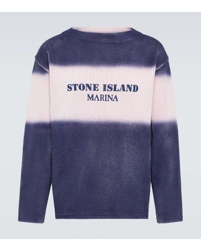 Stone Island Pullover Marina aus Baumwolle - Blau