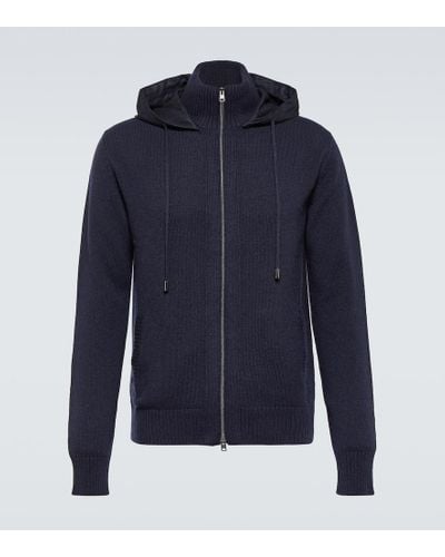 Herno Cashmere Zip-up Sweater - Blue