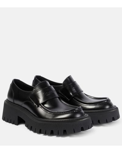 Balenciaga Loafers Tractor aus Leder - Schwarz