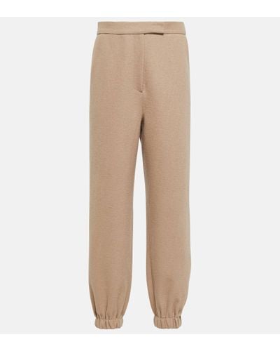 Frankie Shop Samara Wool-blend Trousers - Natural