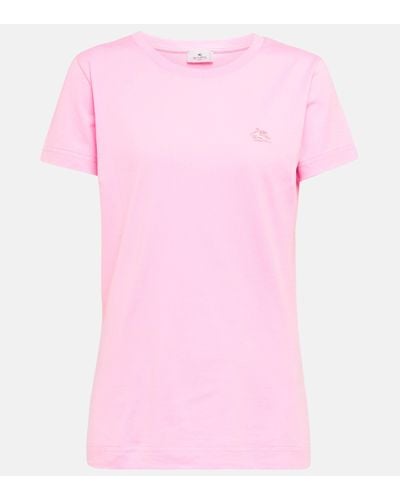 Etro T-shirt en coton - Rose