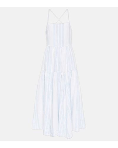 Polo Ralph Lauren Tiered Linen Maxi Dress - White
