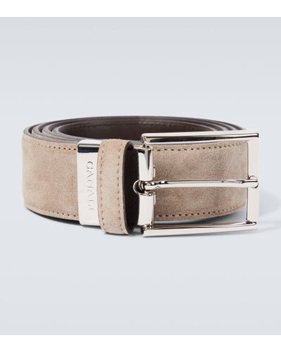 Canali Ceinture en daim - Neutre