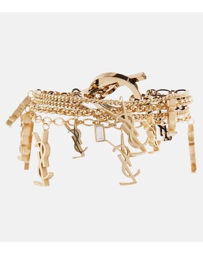 Saint Laurent Bracelet Cassandre - Blanc