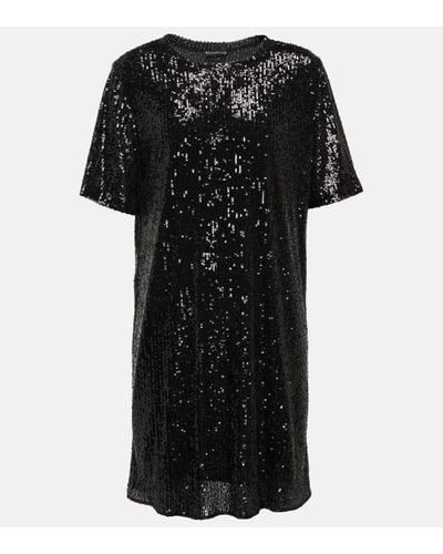 Tom Ford Sequin T-shirt Minidress - Black