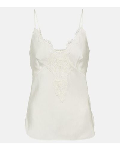 Dorothee Schumacher Camisole Heritage Ease in seta - Bianco